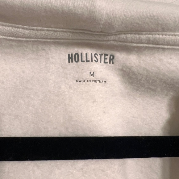 Hollister White Full Zip Hoodie - Picture 3 of 7